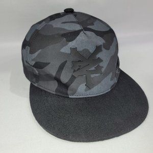 Zoo York Snapback Hat Black Camo Skateboard Mesh Back